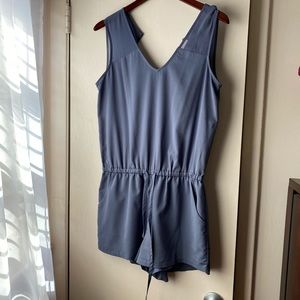 Grey/lavender romper